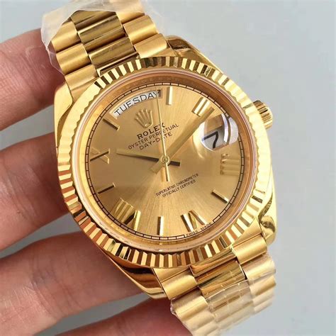 rolex day date 2 yellow gold replica|rolex day date super clone.